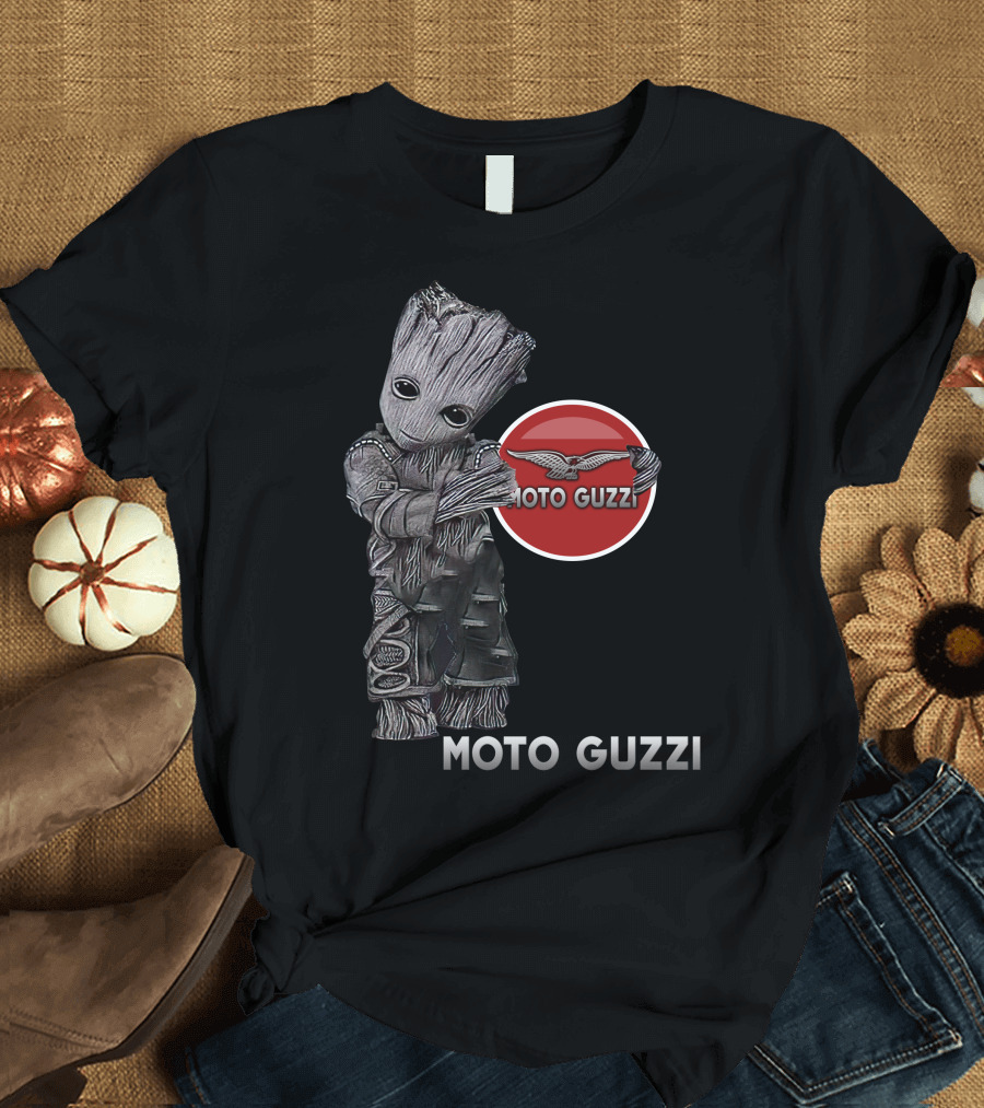Moto Guzzi Groot Guardians Of The Galaxy Crossover T-Shirt