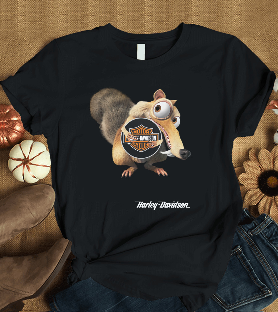 Scrat Harley Davidson Motorcycles T-Shirt