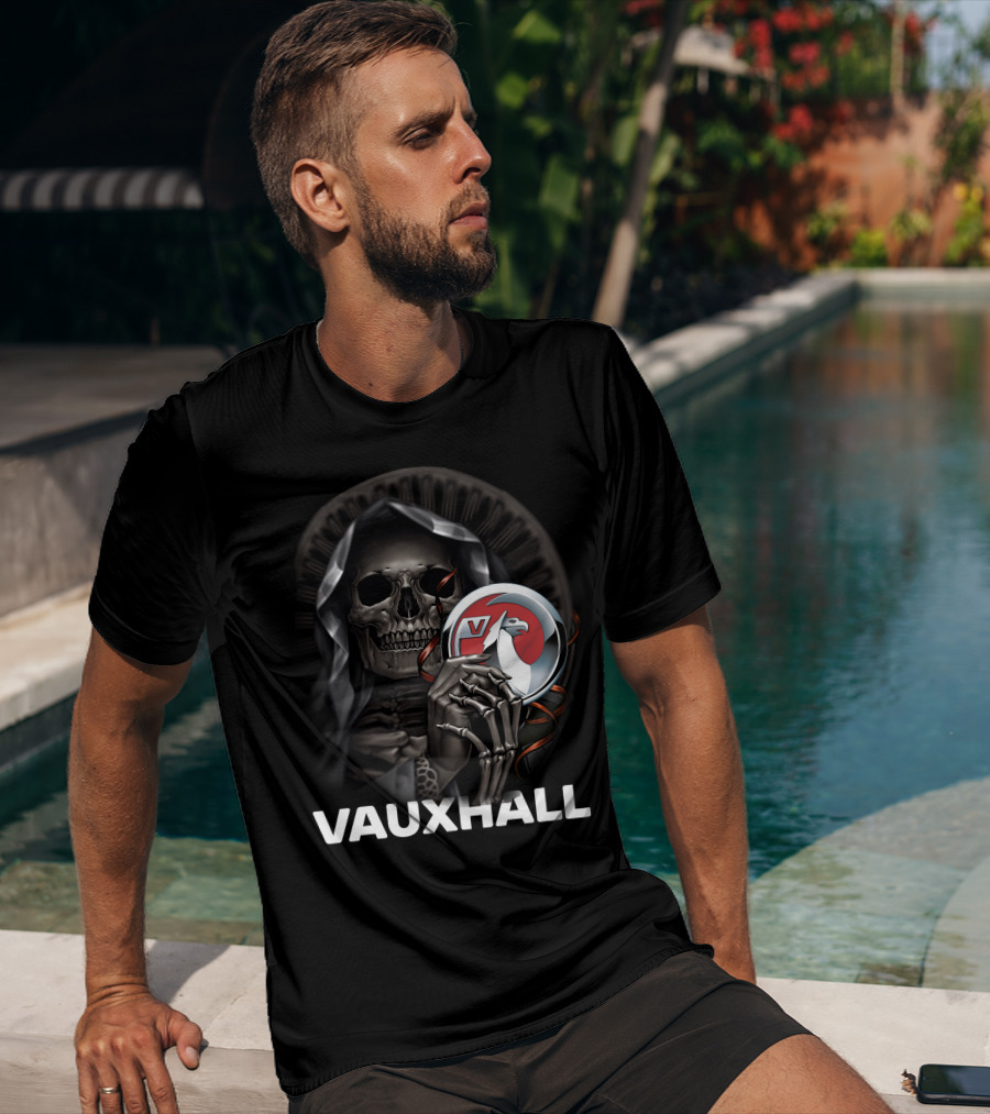 Vauxhall Grim Reaper Holding Badge T-Shirt