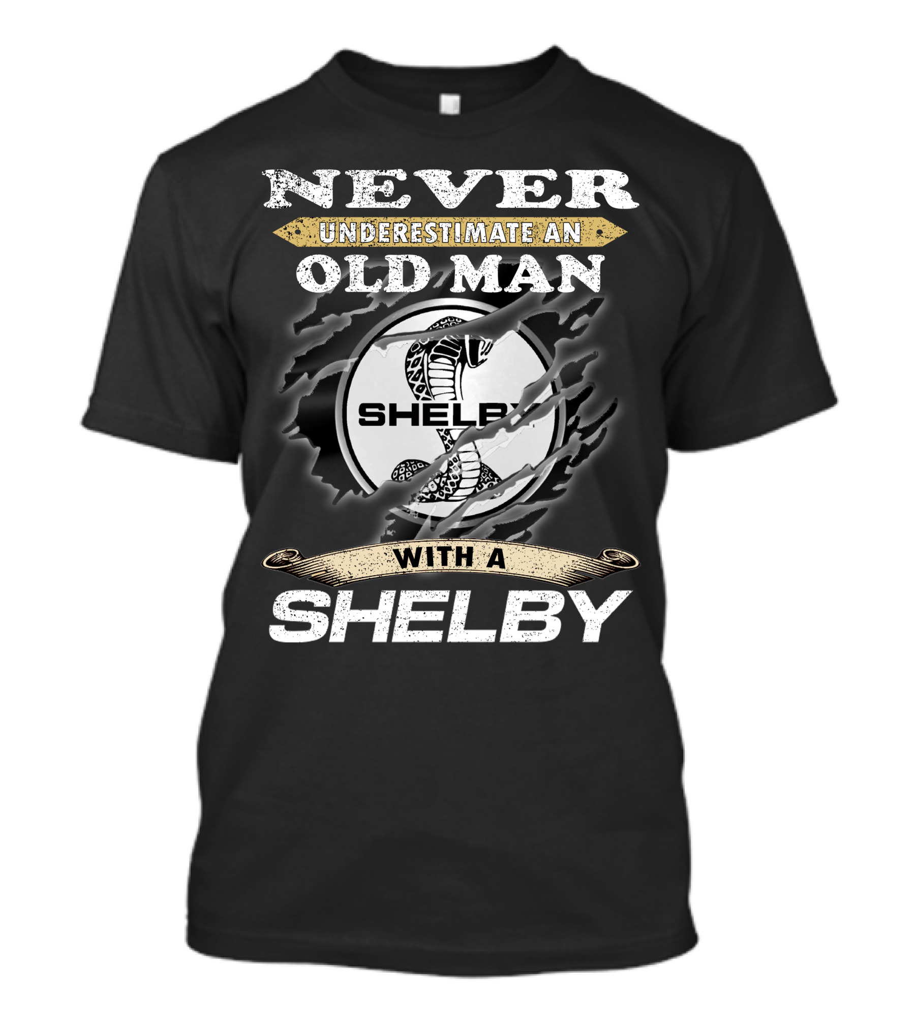 Never Underestimate An Old Man With A Shelby T-Shirt