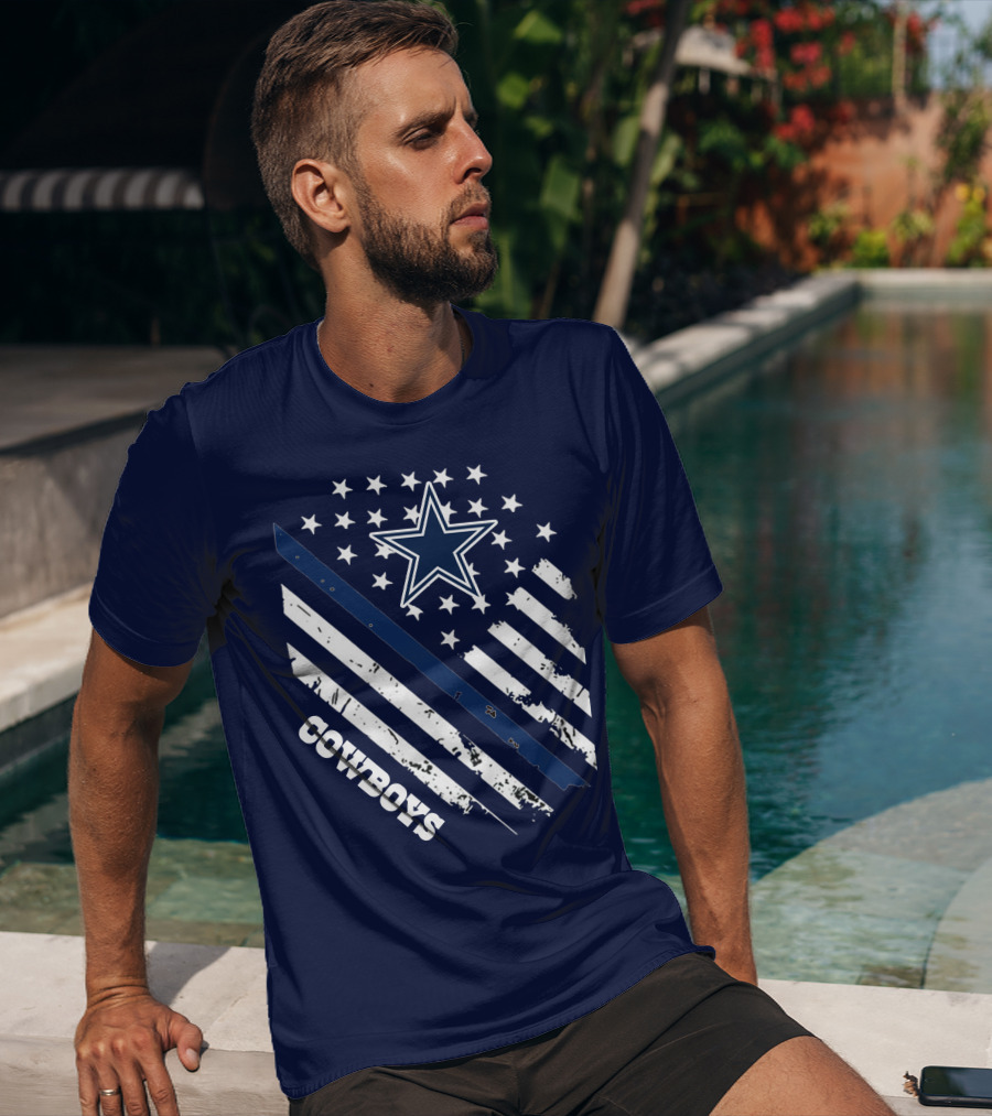 Cowboys Star And Stripes Vintage Americana T-Shirt
