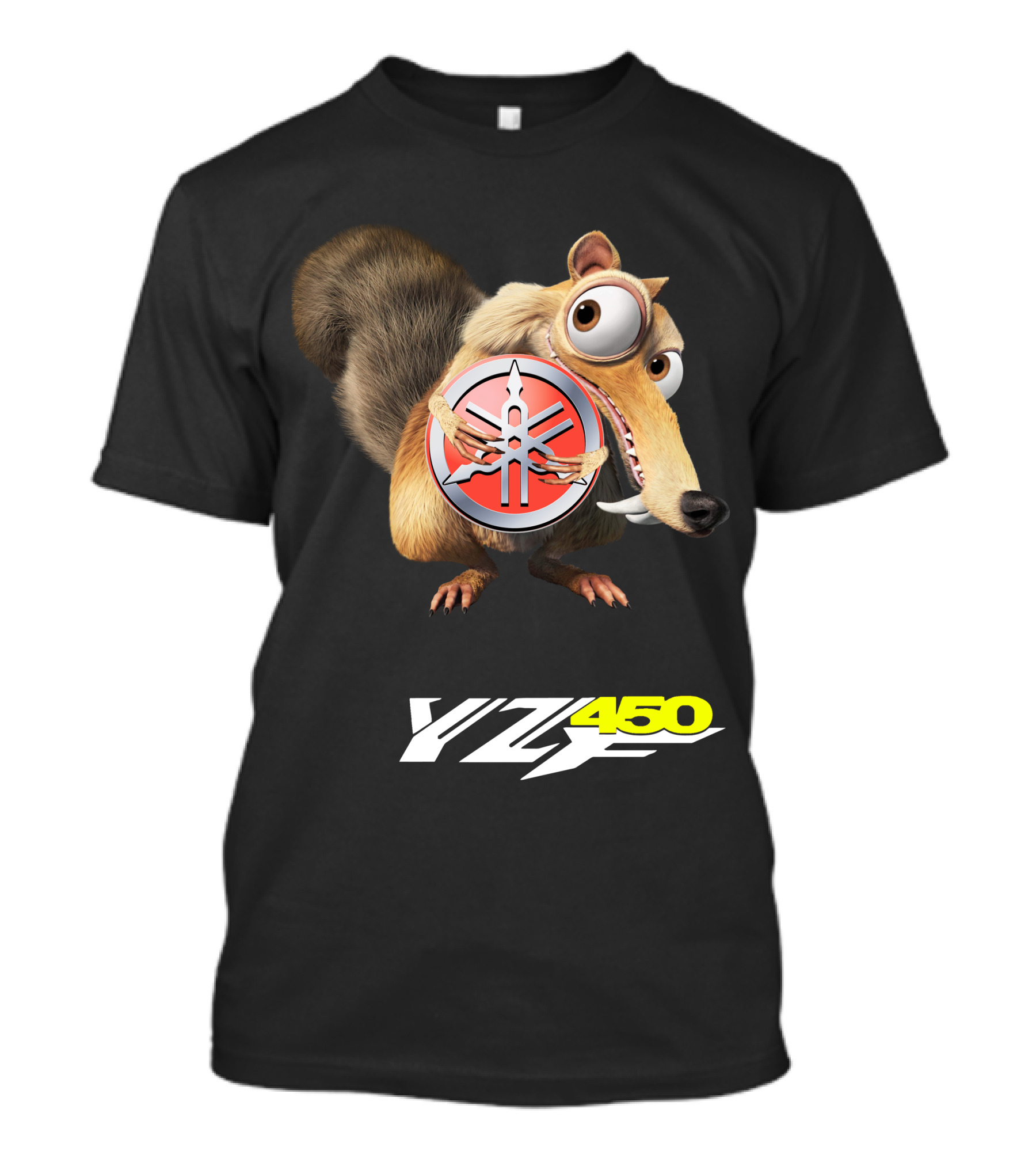 Yamaha Yz450 Featuring Ice Age Scrat And Acorn T-Shirt