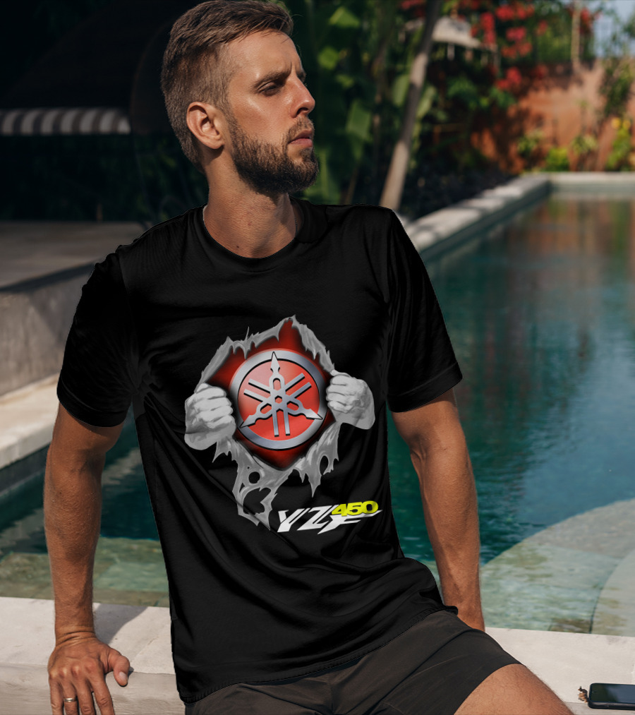 Yamaha Emblem Yz450 Dynamic Burst T-Shirt