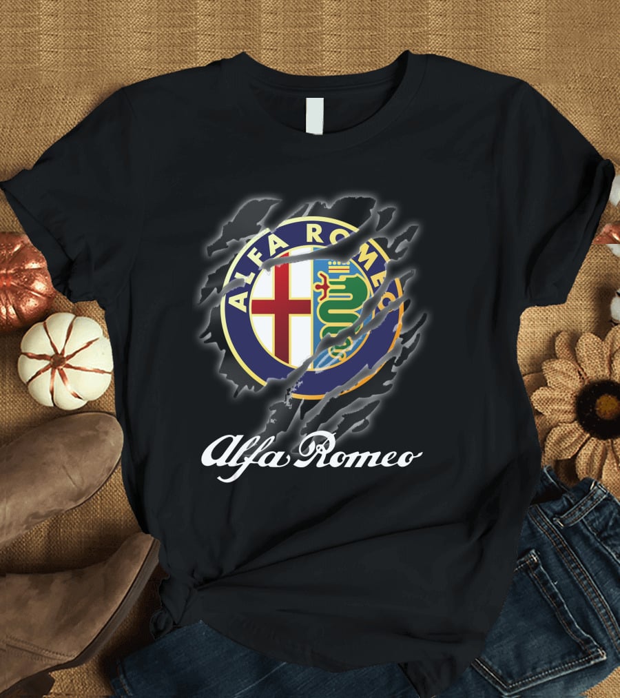 Alfa Romeo Logo With Claw Marks T-Shirt