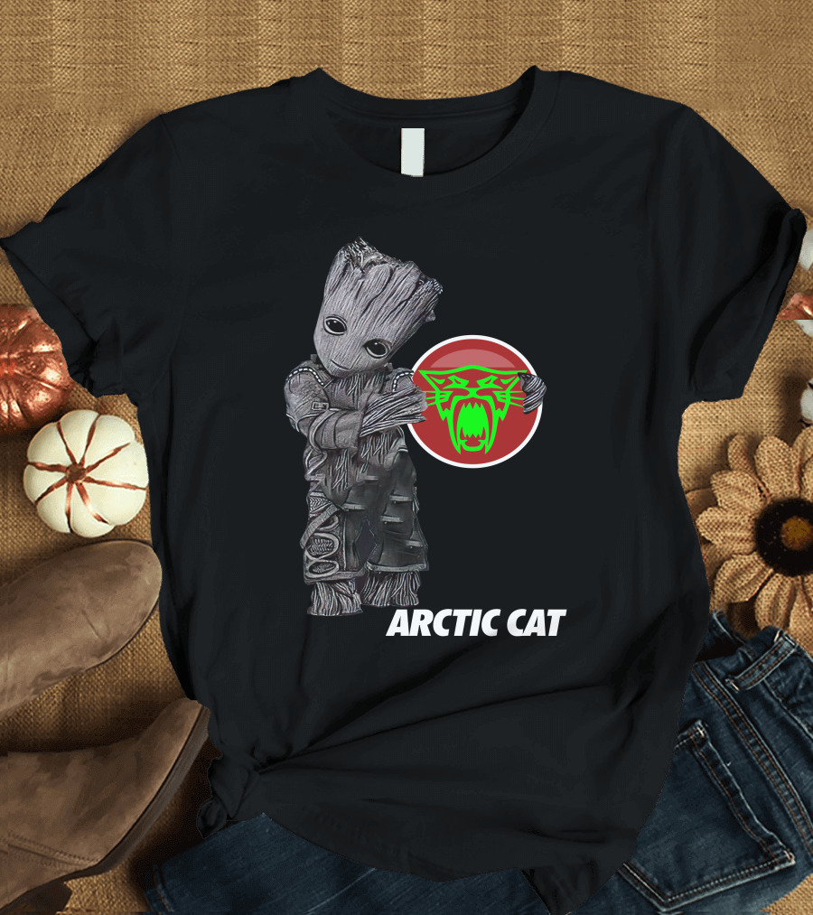 Arctic Cat Groot with Green Cat T-Shirt