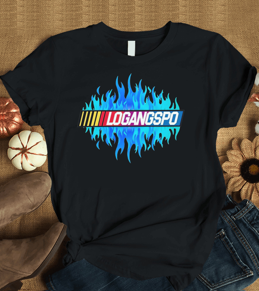 Logangspo Racing Flames T-Shirt