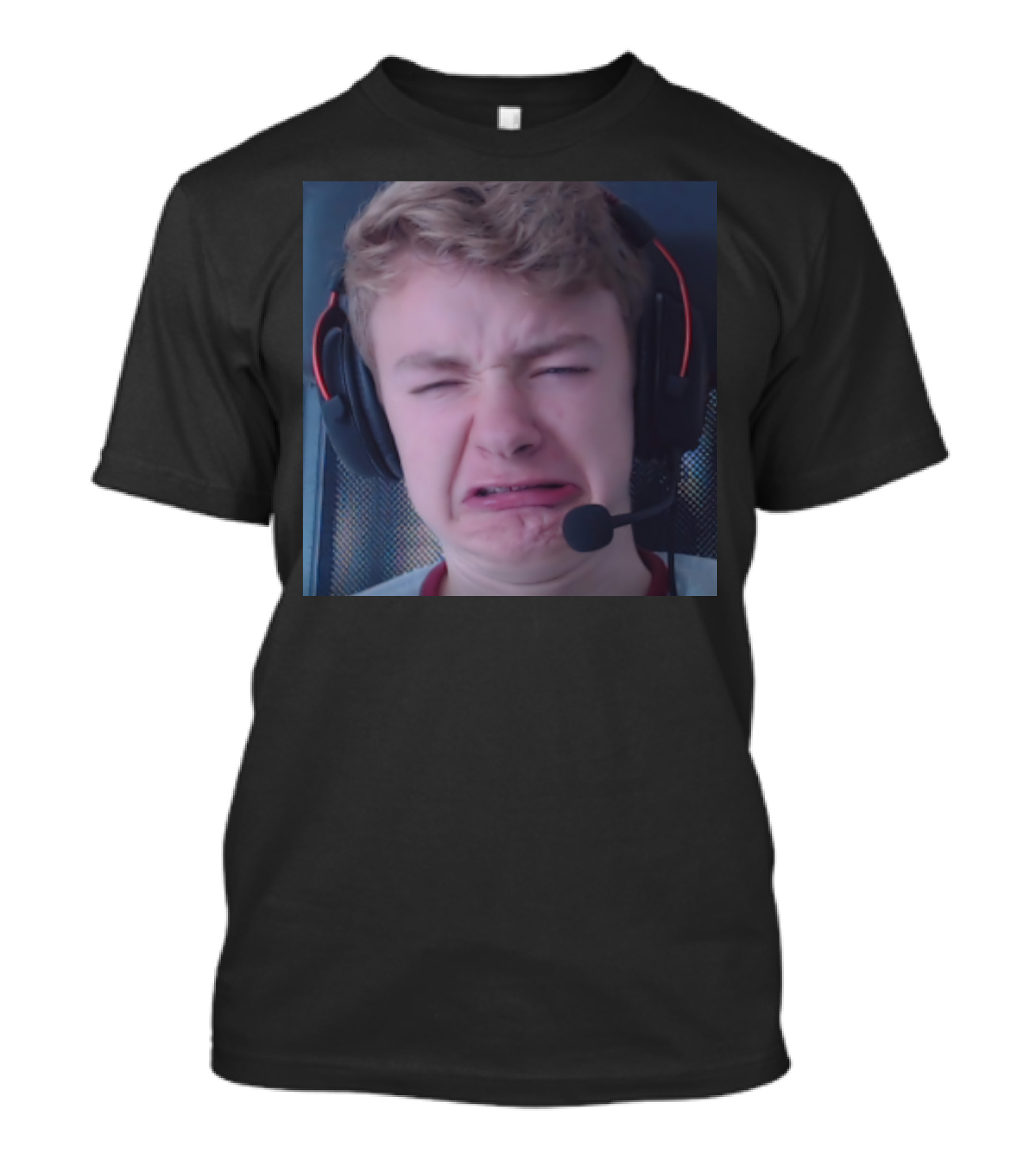 TommyInnit Meme Face Headset Expression Merch T-Shirt