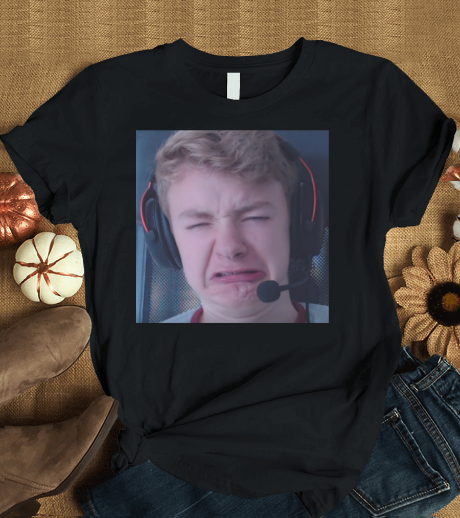 TommyInnit Meme Face Headset Expression Merch T-Shirt