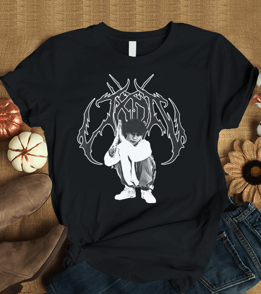 jxdn Crouching Figure with Intricate T-Shirt