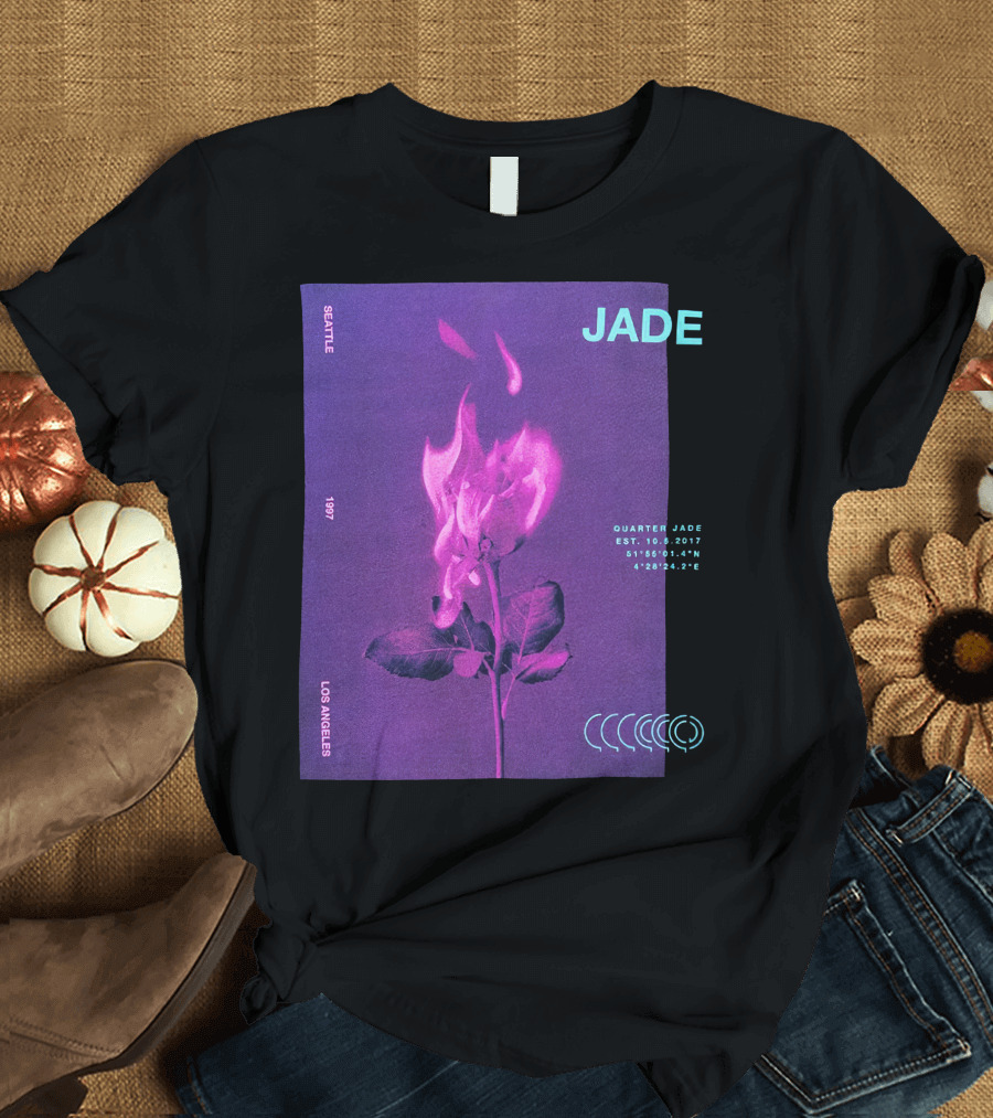 JADE SEATTLE 1997 LOS ANGELES QUARTER JADE EST 10.6.2017 51°56'01.47N 4°28'24.2E T-Shirt