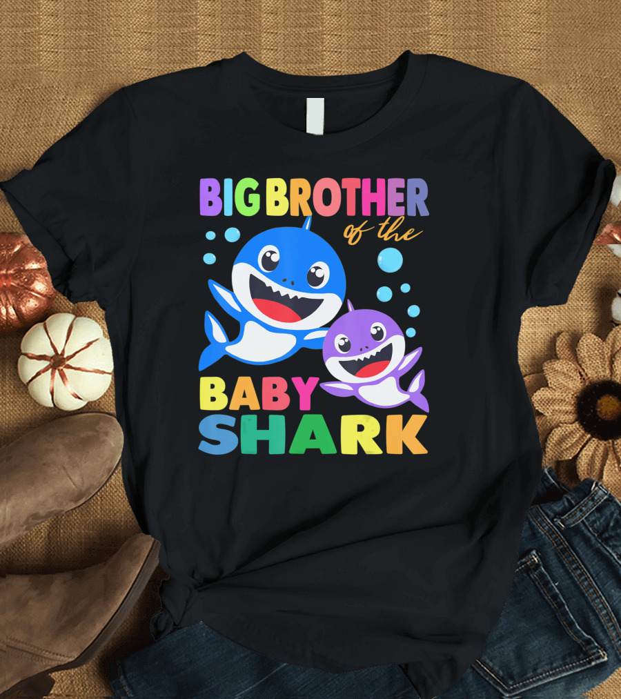 Big Brother of the Baby Shark Birthday Big Brother Shark T-Shirt