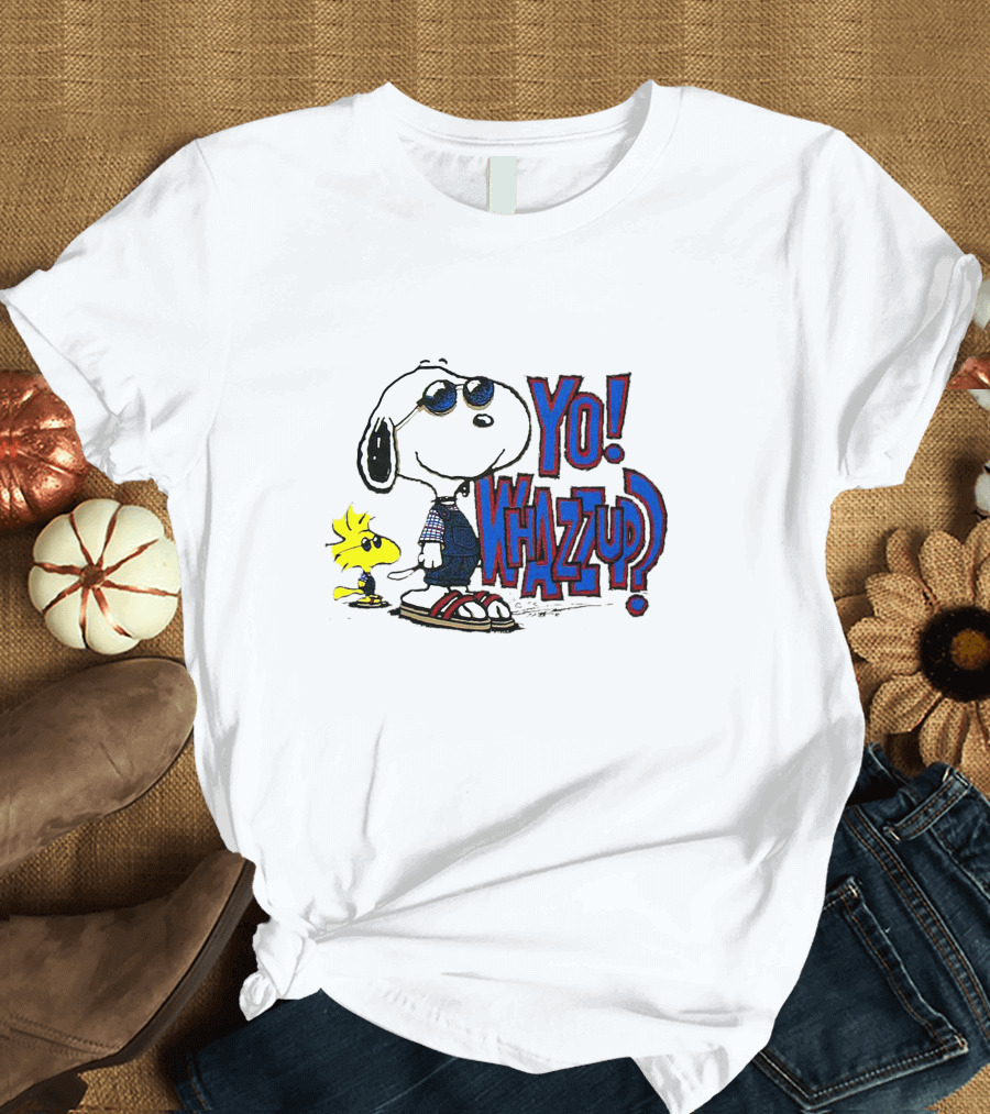 Yo Whazzup Snoopy Woodstock T-Shirt
