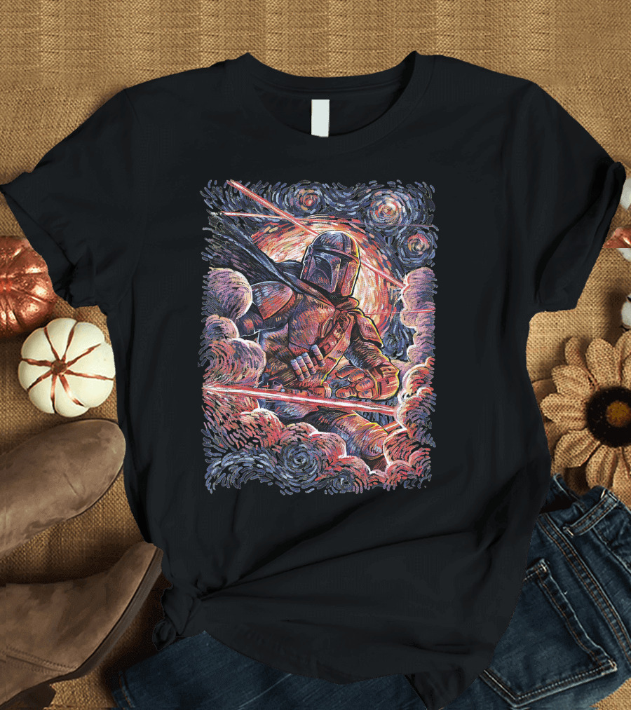 Only Today Galaxy Warrior In Starry Cosmic Battle Scene T-Shirt
