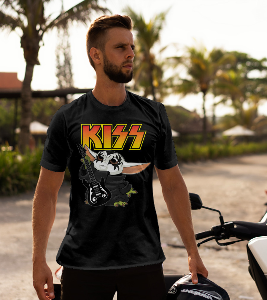 Kiss Grogu Playing Guitar Only Today T-Shirt