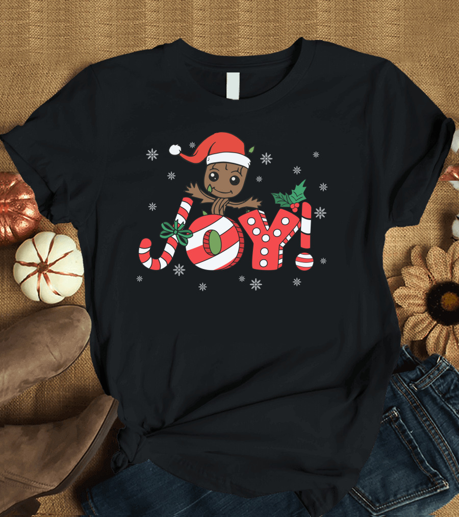 Christmas Groot Joy Snowflakes T-Shirt