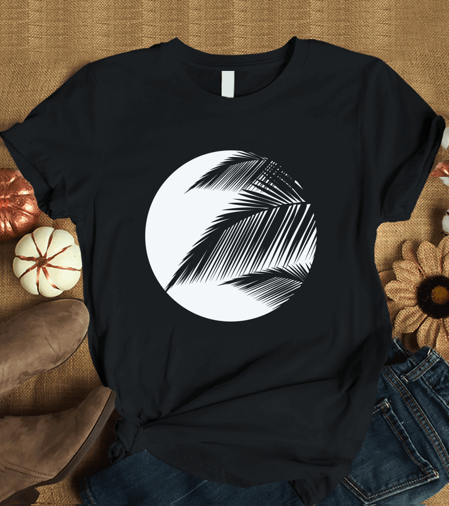 Full Moon Palm Leaves T-Shirt