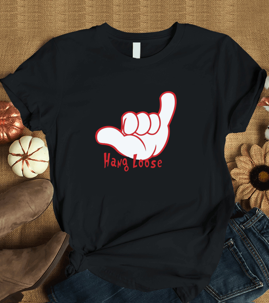 Hang Loose Shaka Hand Gesture Beach Vibes T-Shirt