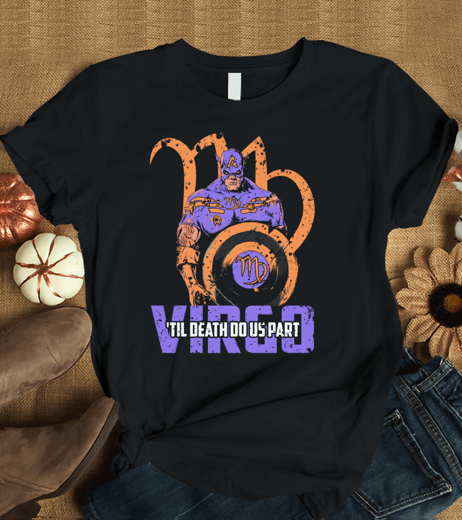Virgo Captain America 'Til Death Do Us Part Marvel Zombie T-Shirt