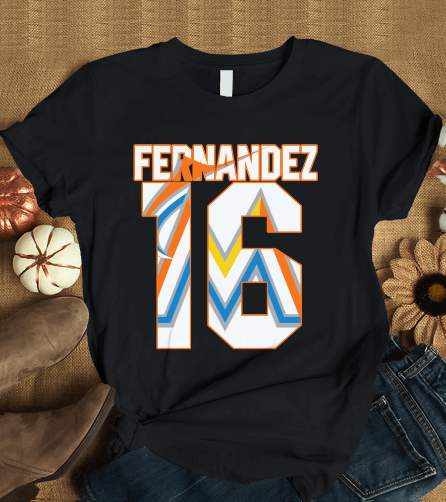 Fernandez 16 Miami Marlins T-Shirt