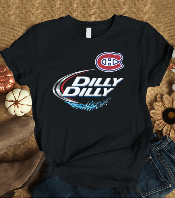 T-Shirt: Montreal Canadiens Dilly Dilly NHL Fan Logo Splash T-Shirt Montreal Canadiens Dilly Dilly NHL Fan Logo Splash T-Shirt