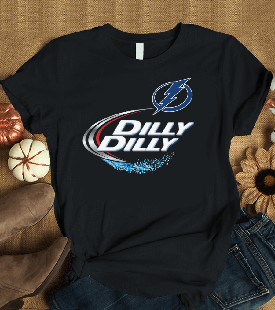 Tampa Bay Lightning Hockey Fan Dilly Dilly Slogan T-Shirt