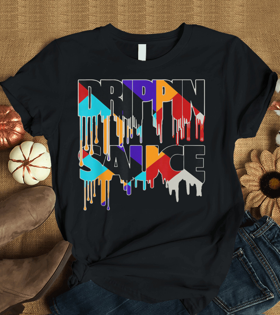Jordan 9 Drippin Sauce Dream It Do It Bold Multicolor Drip T-Shirt