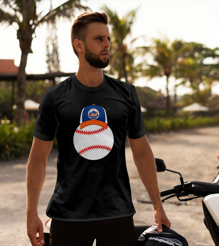New York Mets Mickey Mouse Baseball Cap T-Shirt