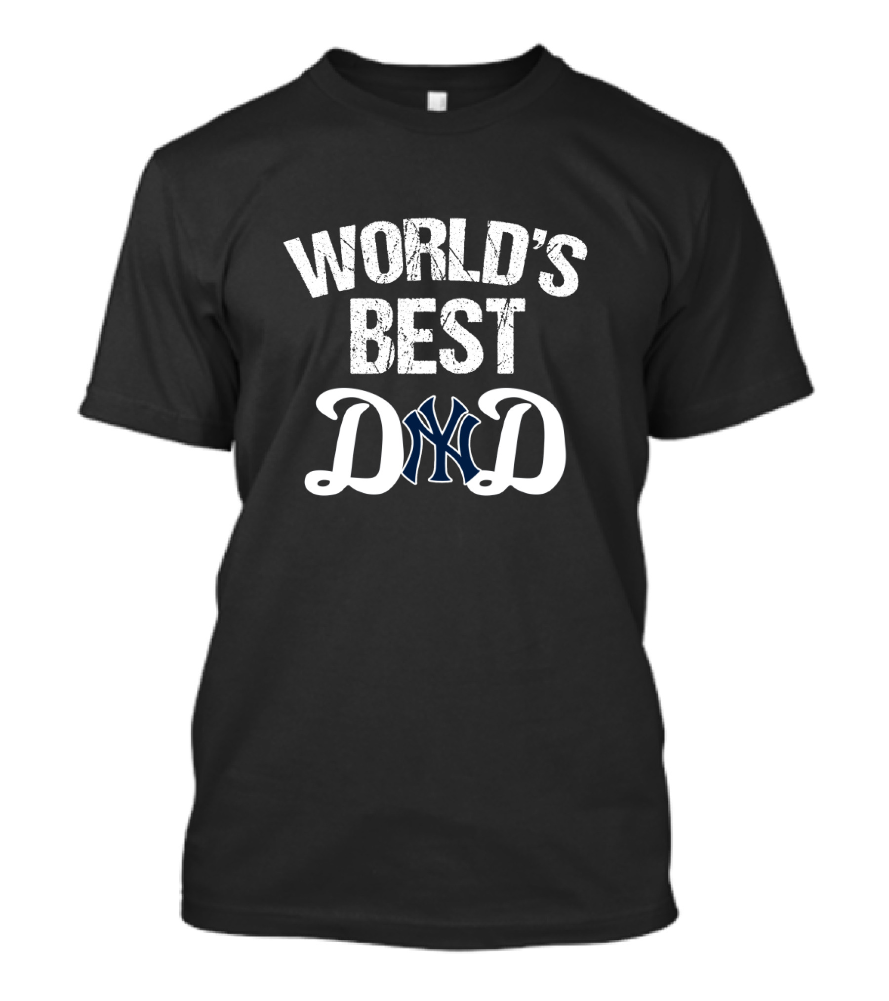 World's Best Dad New York Yankees Fan T-Shirt