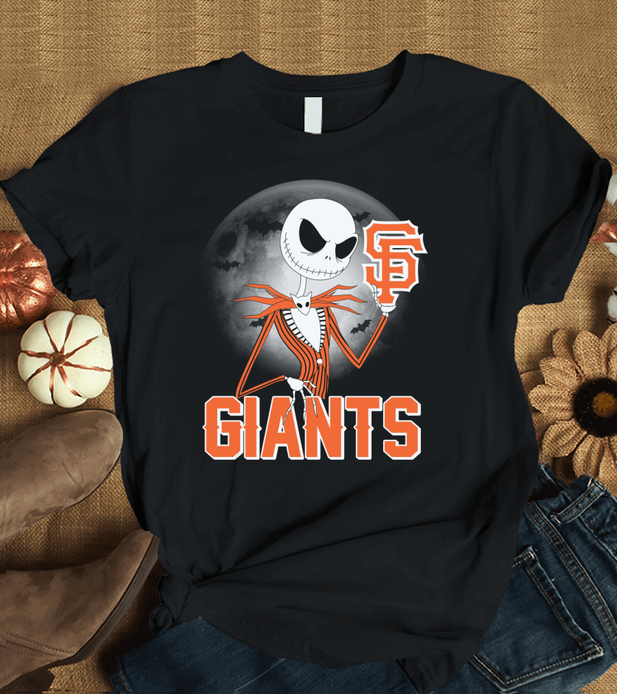 Jack Skellington San Francisco Giants Halloween T-Shirt