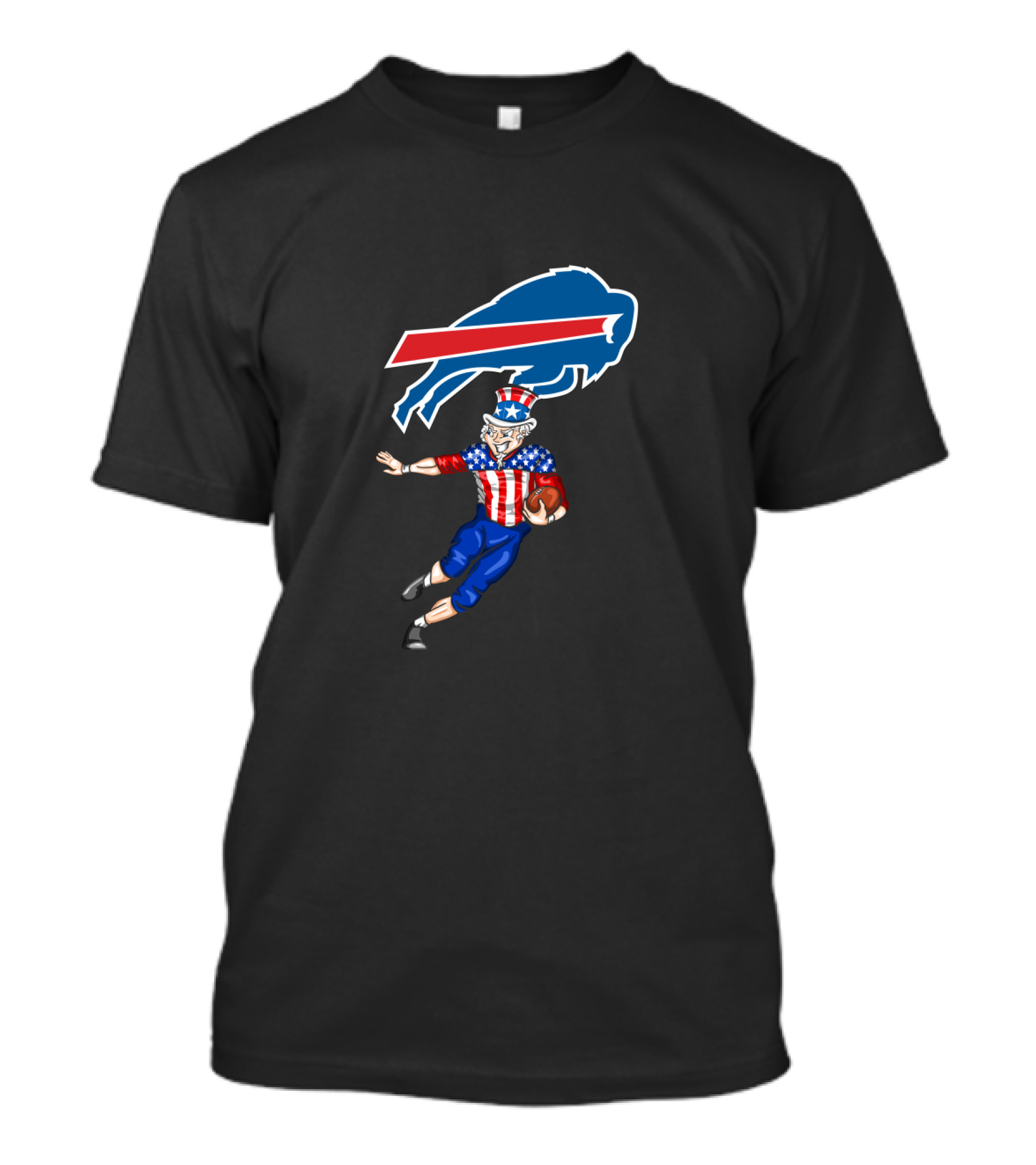 Buffalo Bills Uncle Sam 4Th Of July Football Celebration T-Shirt