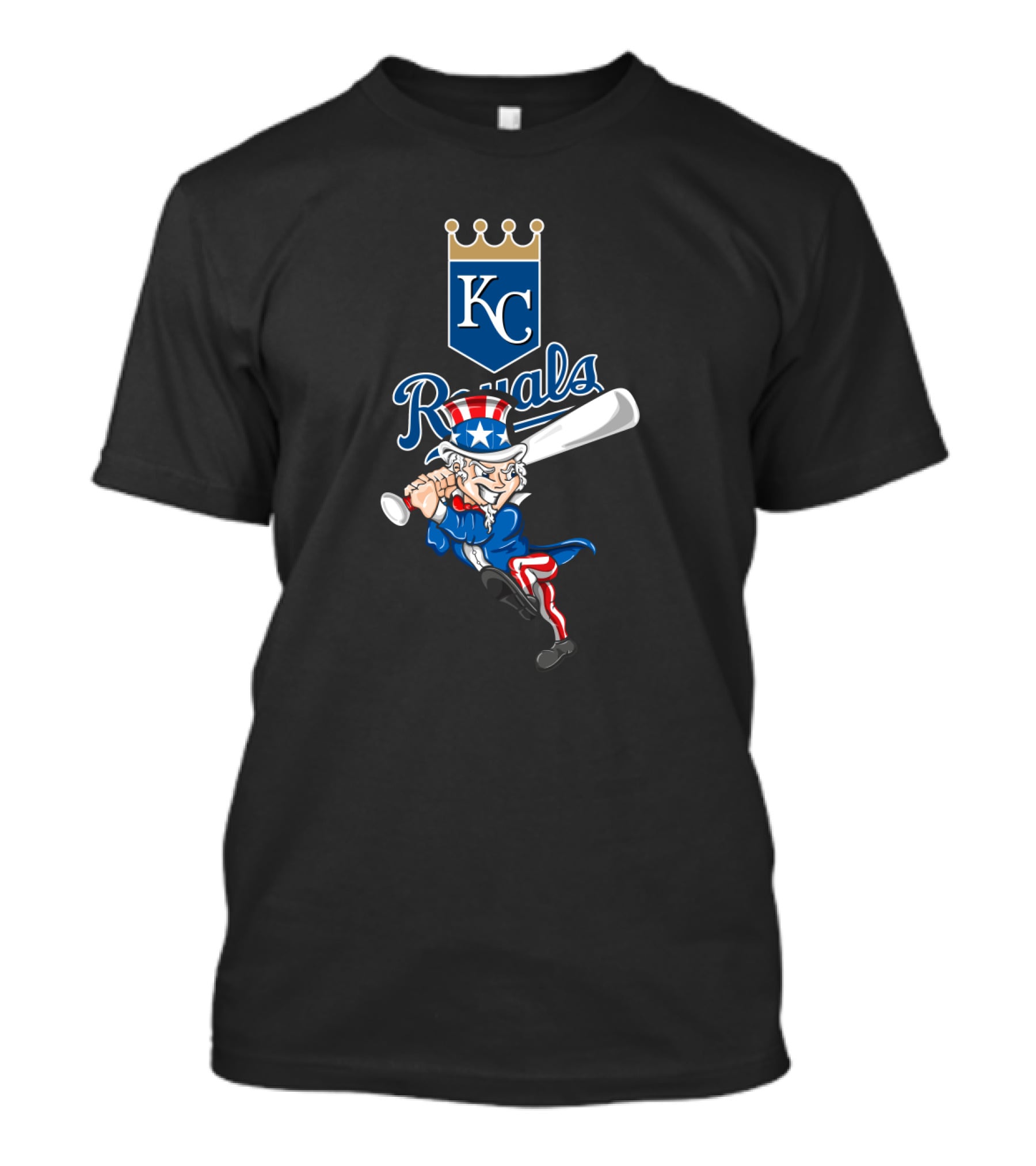 Kansas City Royals Uncle Sam 4Th July Baseball T-Shirt