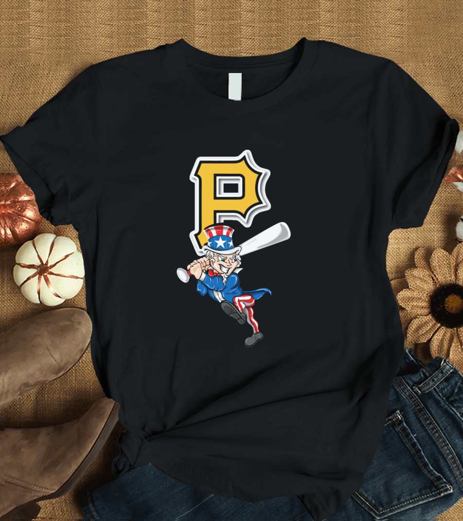 Pittsburgh Pirates Uncle Sam 4th of July Baseball T-Shirt