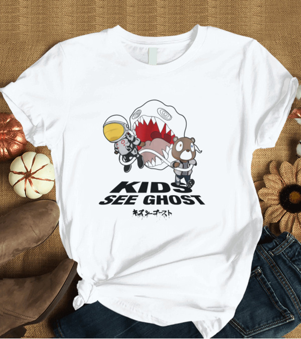 T-Shirt: Kids See Ghost Astronaut and Bear with Monster Mouth T-Shirt Kids See Ghost Astronaut and Bear with Monster Mouth T-Shirt