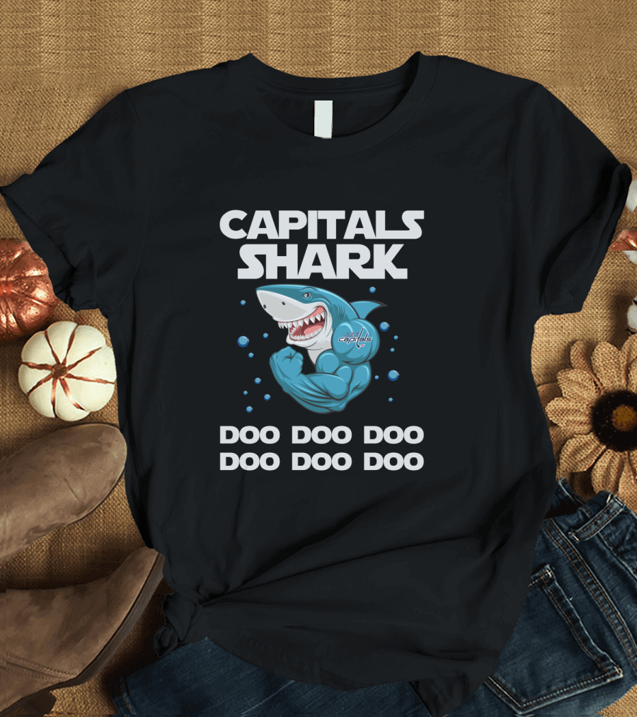 Capitals Shark Washington Doo Doo Doo Hockey Team Fan T-Shirt