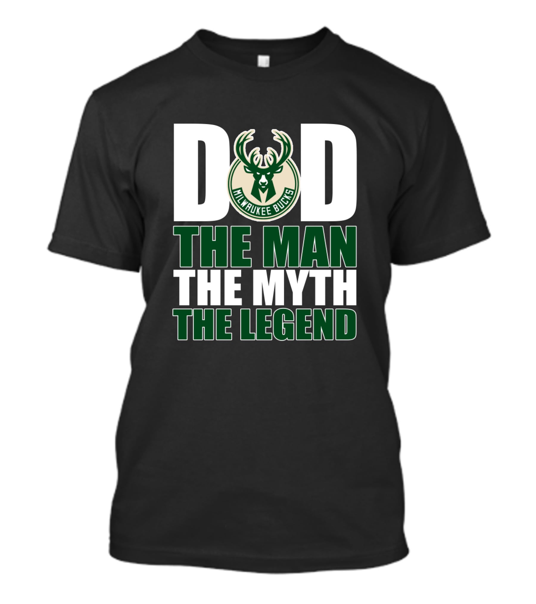 Milwaukee Bucks Dad The Man The Myth The Legend T-Shirt