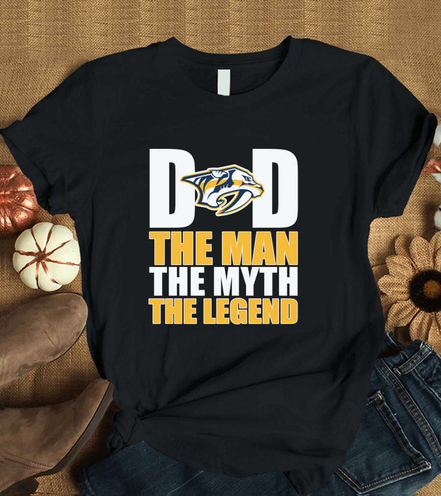 Dad Nashville Predators The Man The Myth The Legend T-Shirt