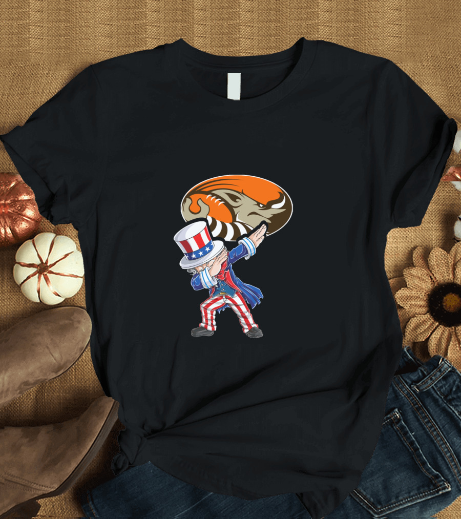 Cleveland Browns Uncle Sam Dabbing 4th of July T-Shirt