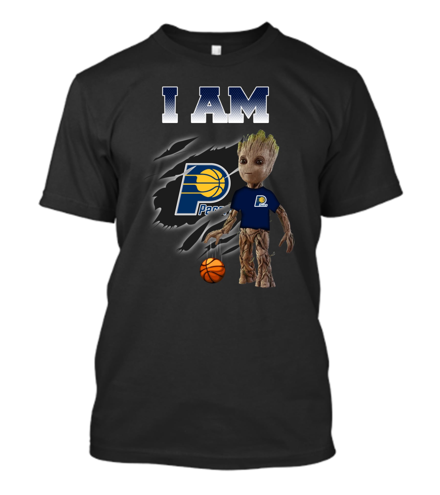 I Am Indiana Pacers Groot Basketball Fan T-Shirt