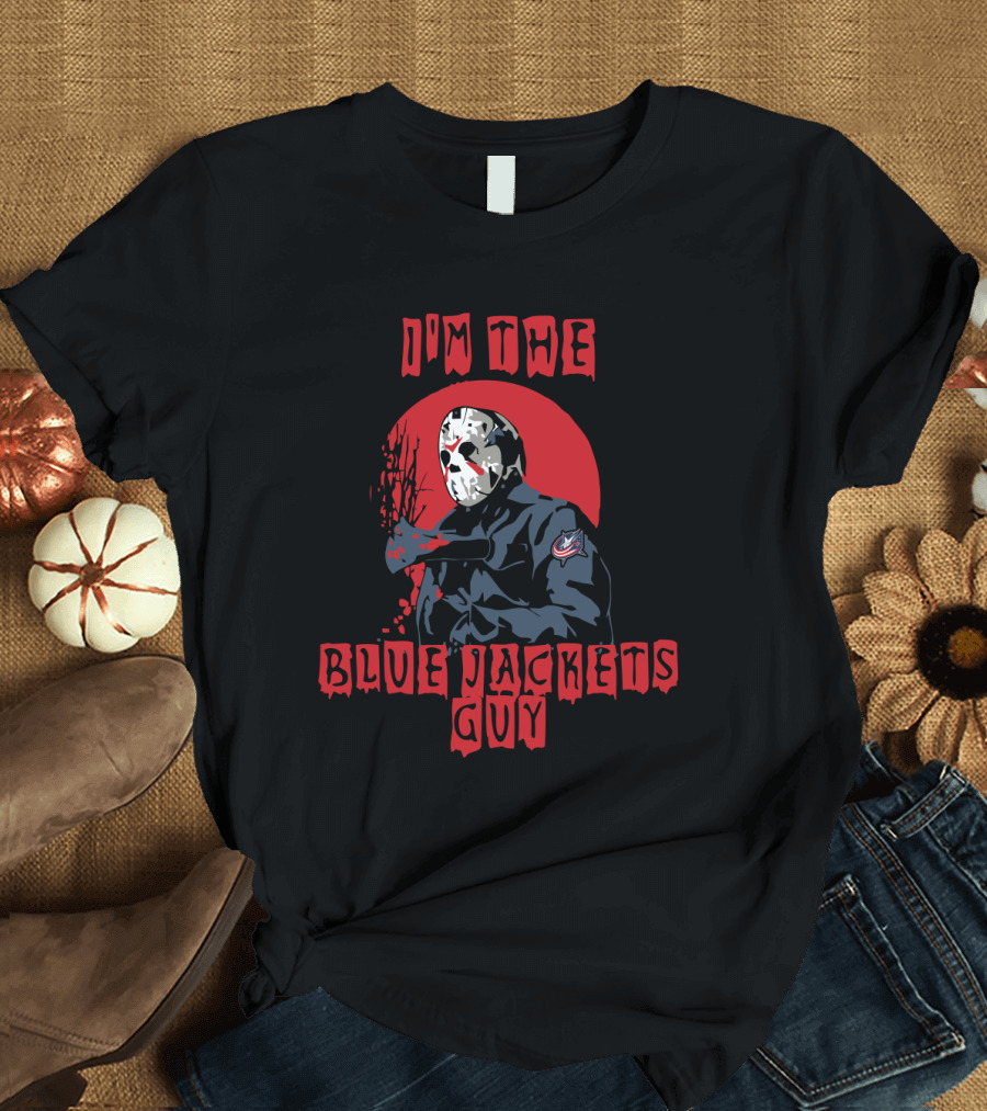 I'm the Blue Jackets Guy Jason Voorhees Mask Columbus Hockey Fan T-Shirt
