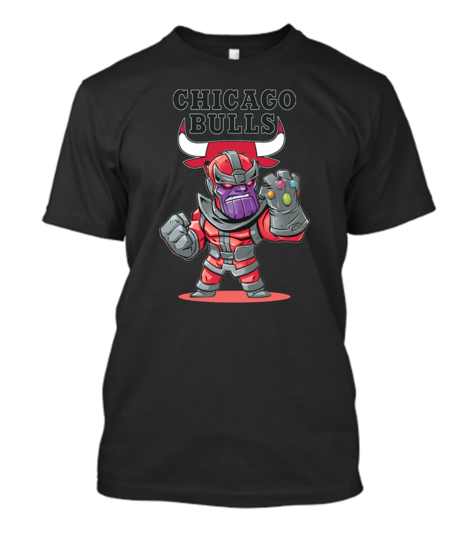 Chicago Bulls Fans Thanos Infinity Gauntlet Character T-Shirt