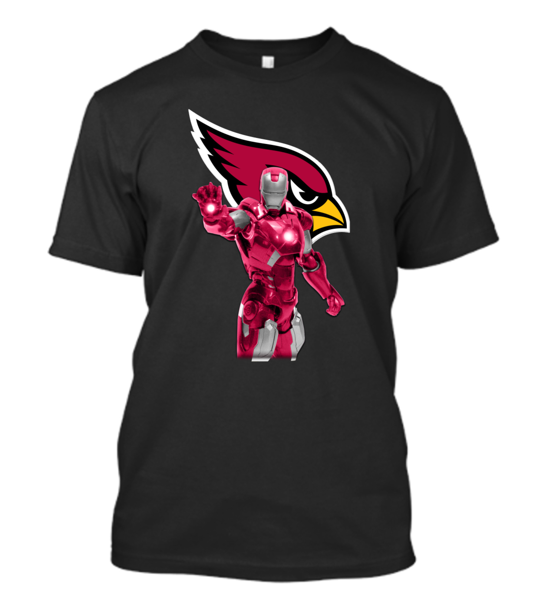 Iron Man Arizona Cardinals Fans Marvel Nfl Crossover T-Shirt