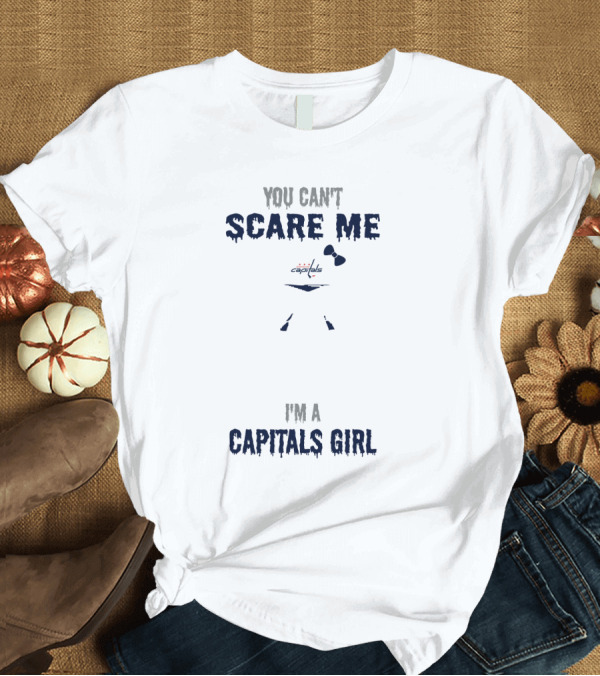 T-Shirt: Jason Voorhees Hockey Mask You Can't Scare Me I'm a Capitals Girl T-Shirt Jason Voorhees Hockey Mask You Can't Scare Me I'm a Capitals Girl T-Shirt