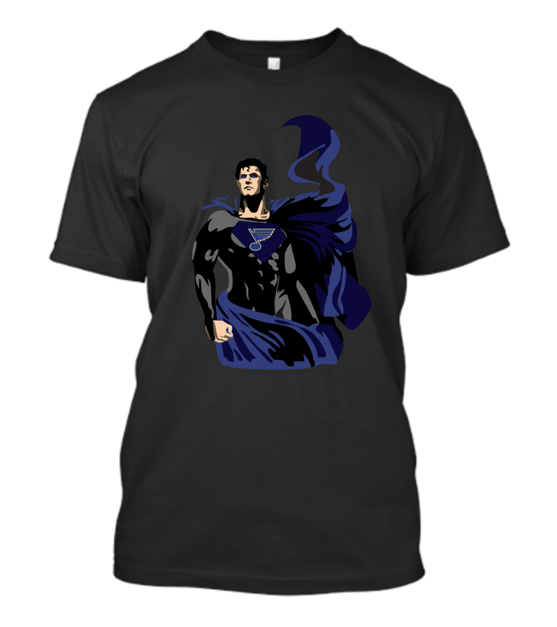 Superman St. Louis Blues Logo Fan T-Shirt