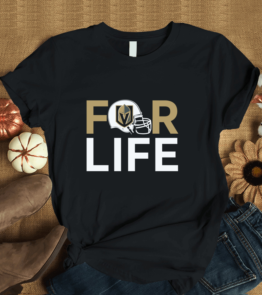 Vegas Golden Knights Helmet For Life T-Shirt