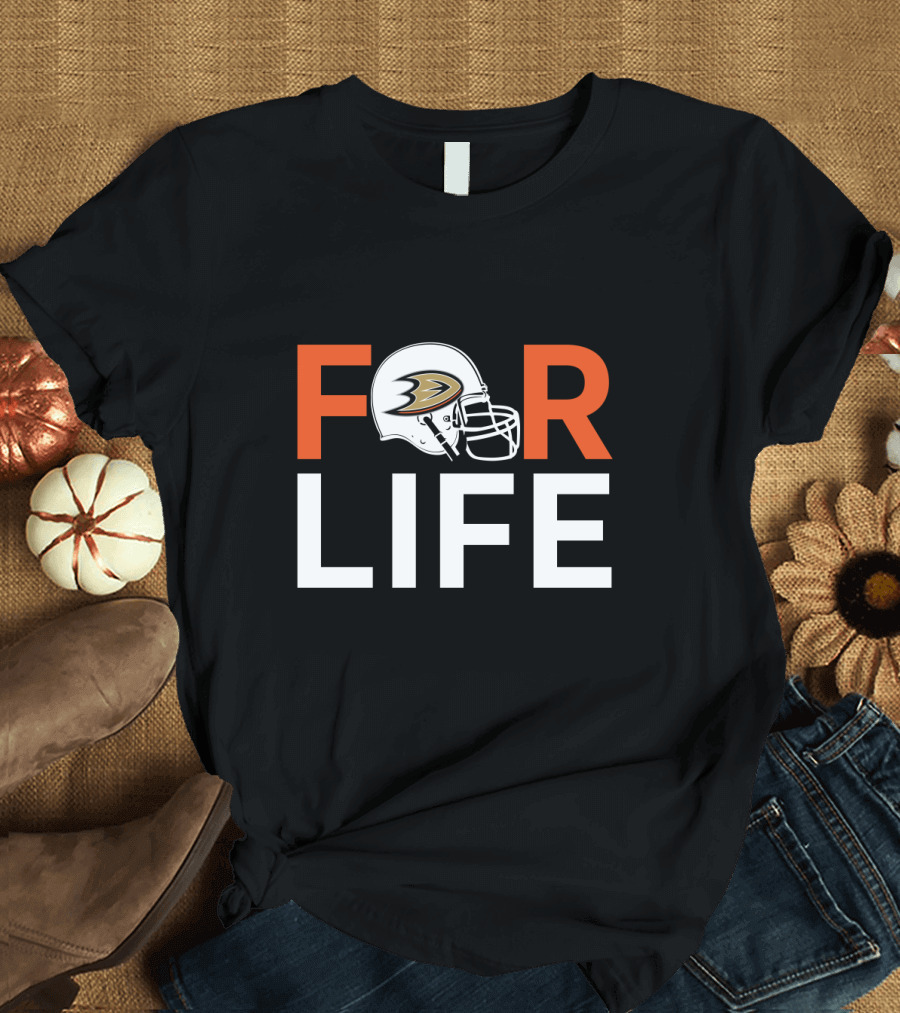 Anaheim Ducks Helmet For Life T-Shirt