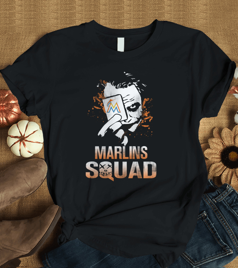 Marlins Squad Joker Card Fan T-Shirt