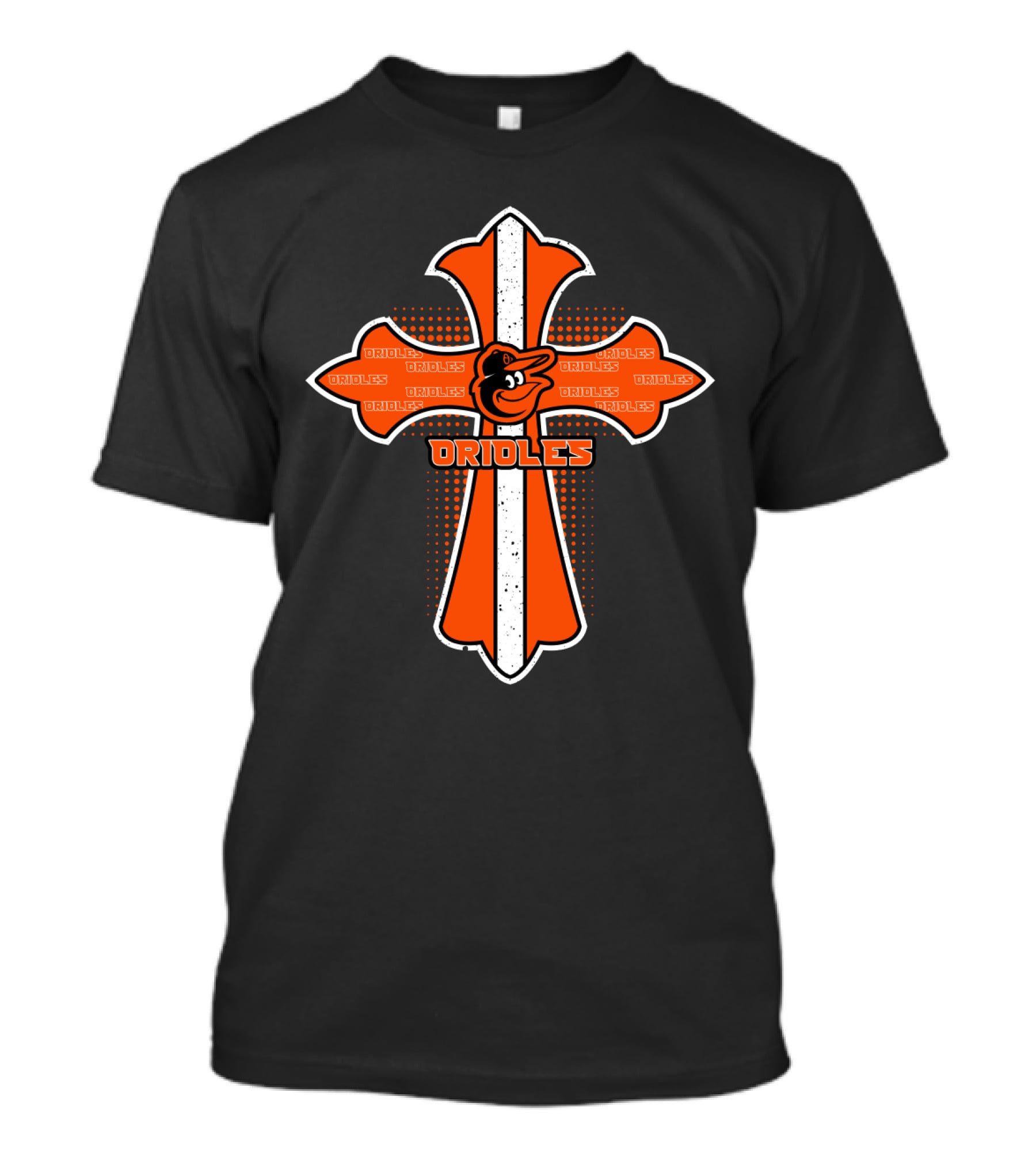 Orioles Cross Jesus Faith Baseball Fan Gear T-Shirt