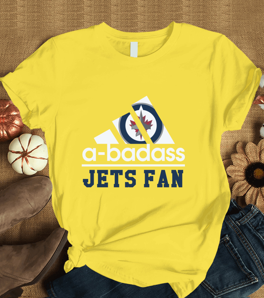 Jets Fan A-Badass Winnipeg Logo Cool T-Shirt
