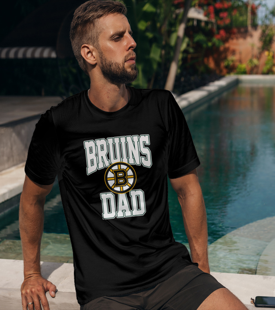 Bruins Dad Boston Hockey Team Fan T-Shirt