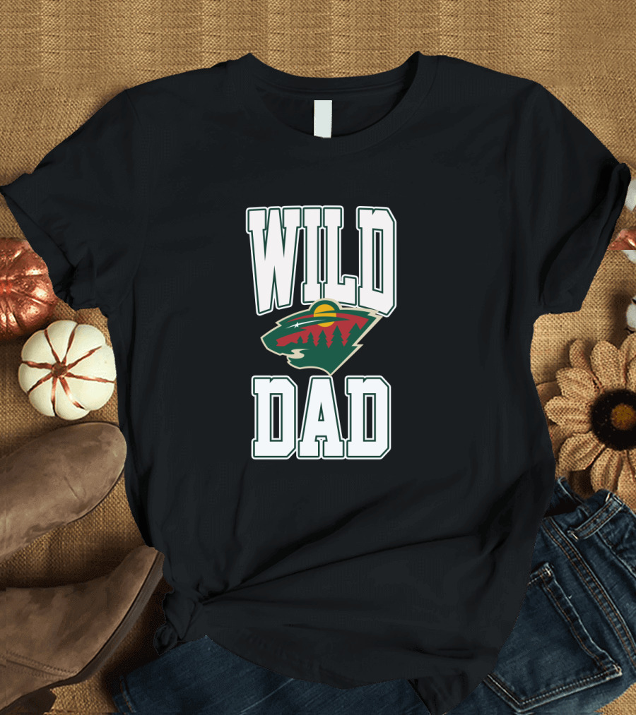 Minnesota Wild Dad Hockey Fan Gift T-Shirt